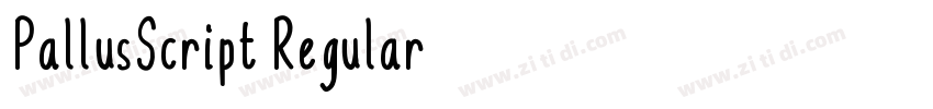 PallusScript Regular字体转换